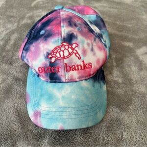 OUTER BANKS OBX HAT EMBROIDERED STRAPBACK ADJUSTABLE Blue/Pink Youth Size